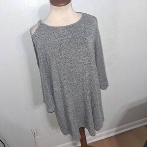 Pull&Bear/ Textured Gray Knit Tunic- W Sz Medium